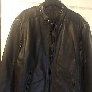 Marc New York Brown leather Jacket brand New sz M